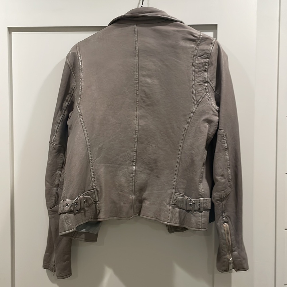 Gray Leather Jacket - image 4